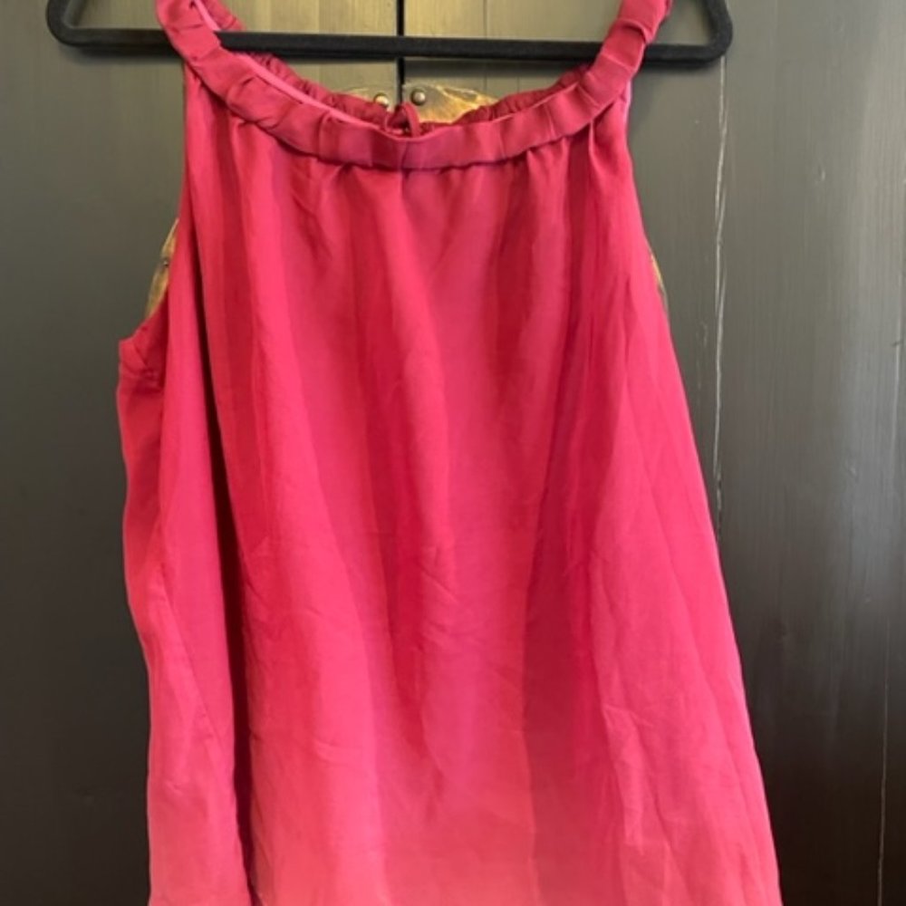 Trulli Raspberry Ombre Sleeveless Top - XL